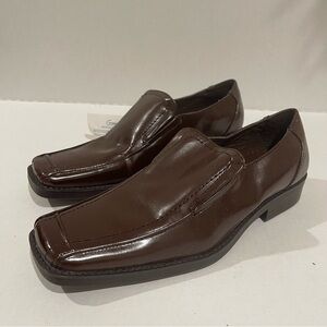 Men’s Coronado Brown Leather Slip on Oxfords Size 9.5 US!
